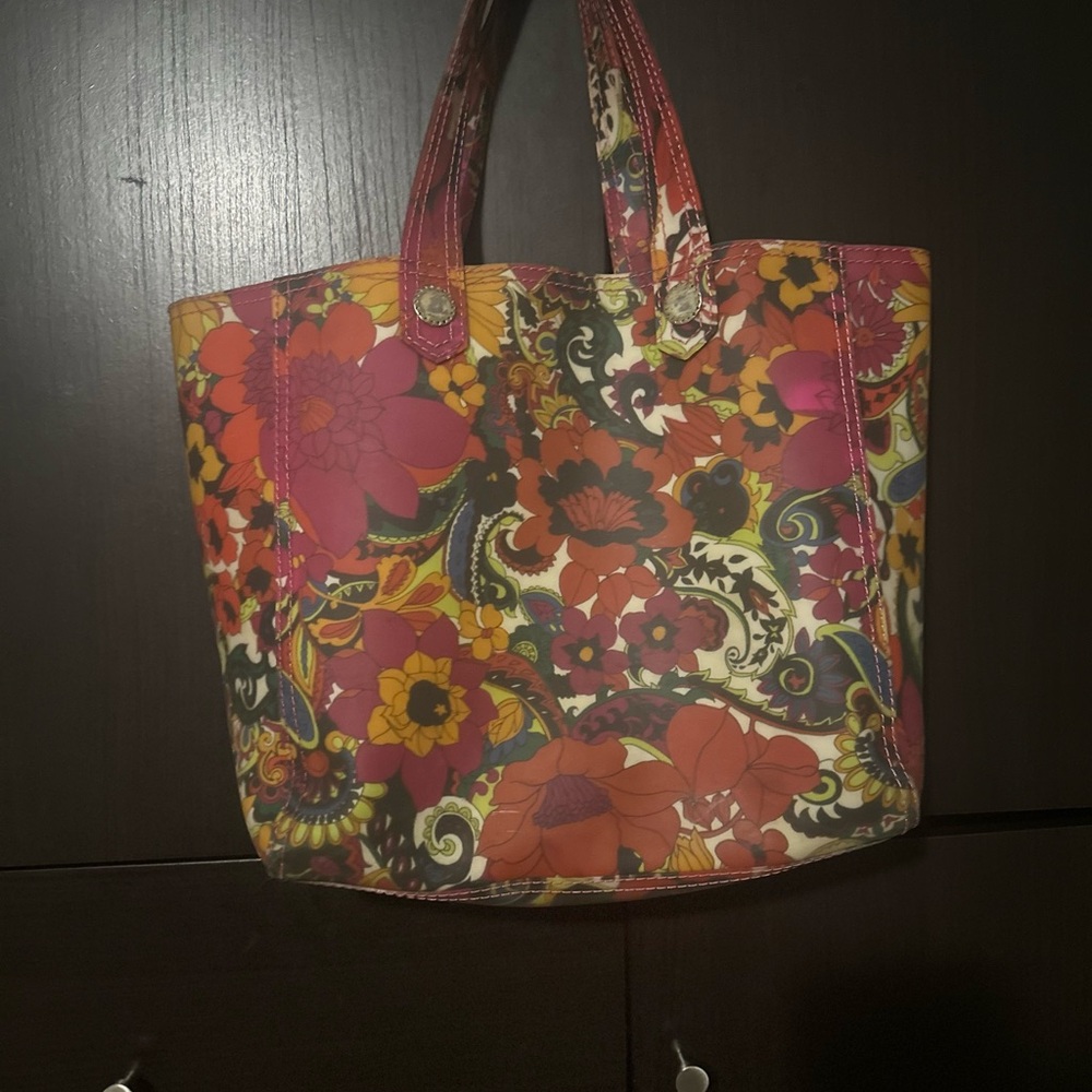 GAP Vibrant Floral Tote - Red and Yellow